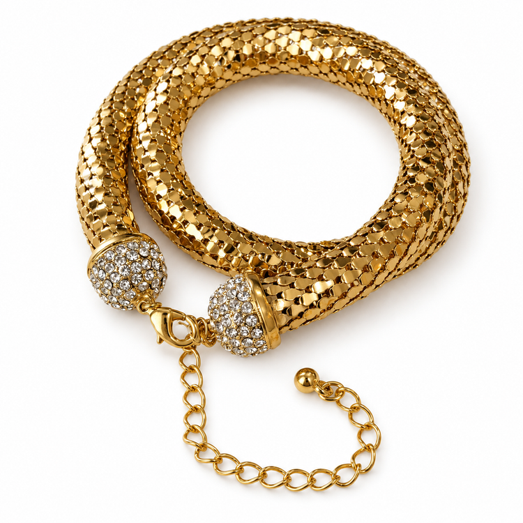 BLINDED BY THE LIGHT NECKLACE - GOLD
