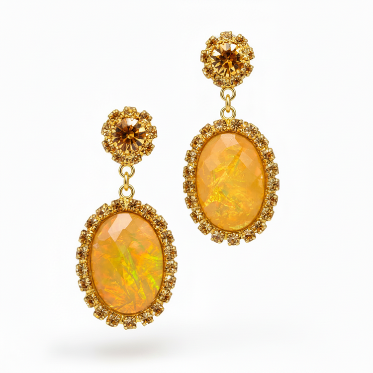SUMMER DRAGONFLY OPAL EARRINGS