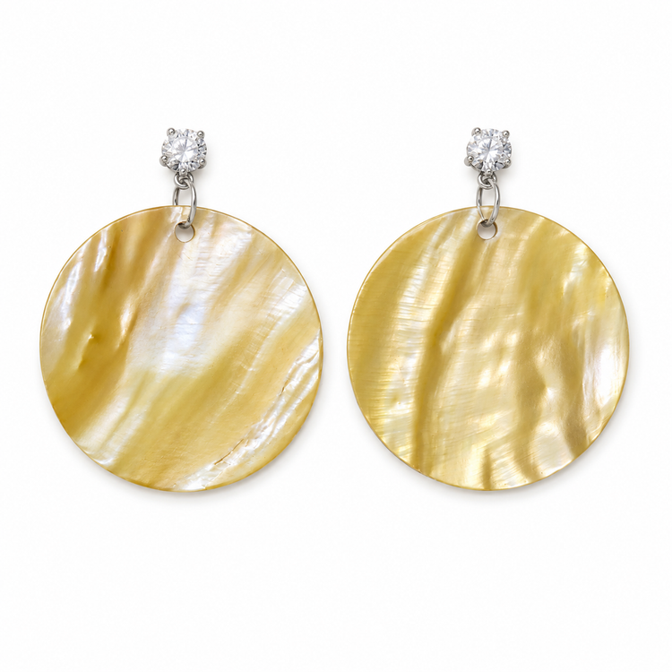 COLORFUL MOTHER OF ALL PEARLS EARRINGS