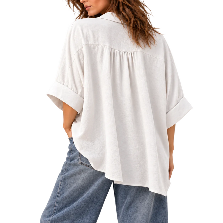 THE CAMDEN BLOUSE - IVORY
