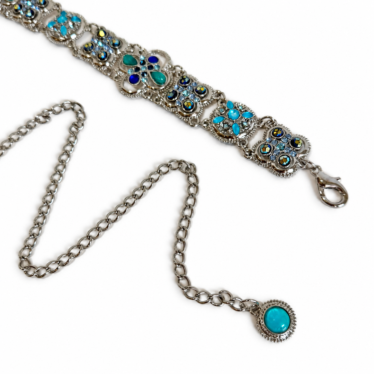 TURQUOISE GLITTER MOUNTAIN BELT