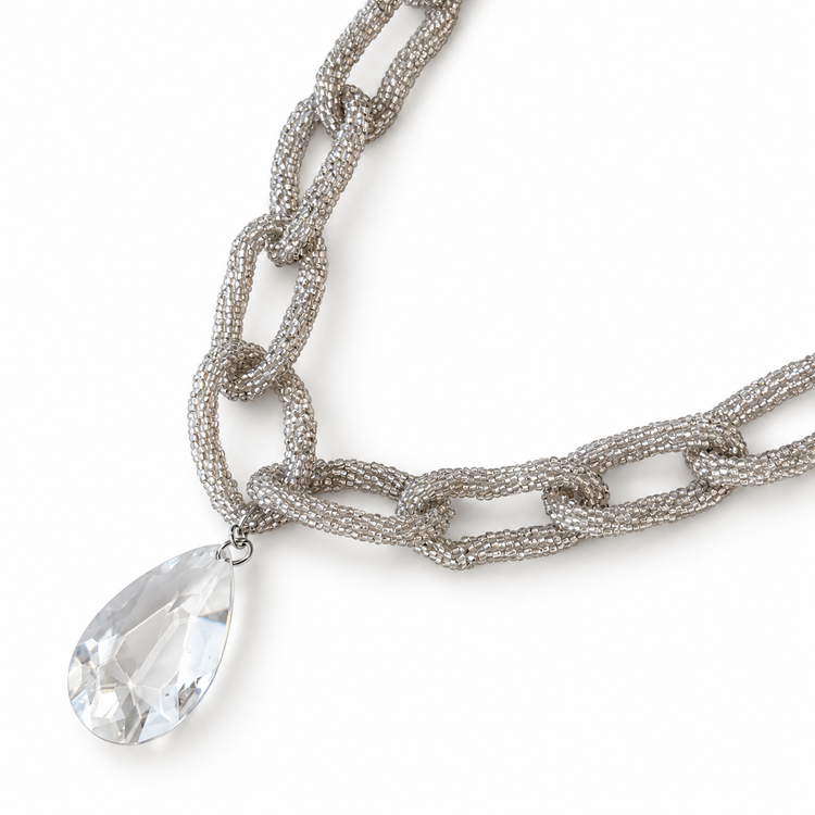 THE BEADED CHAINS - SILVER