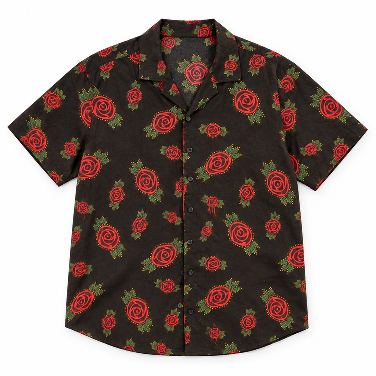 THE HUSBAND SHIRT - CHARCOAL ROSE