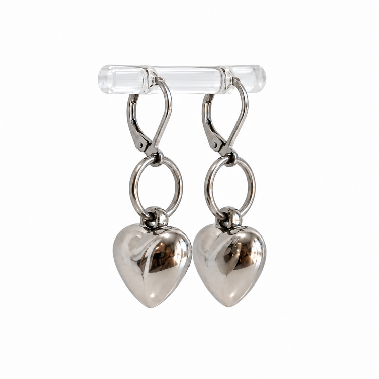 CHUBBY HEART EARRINGS