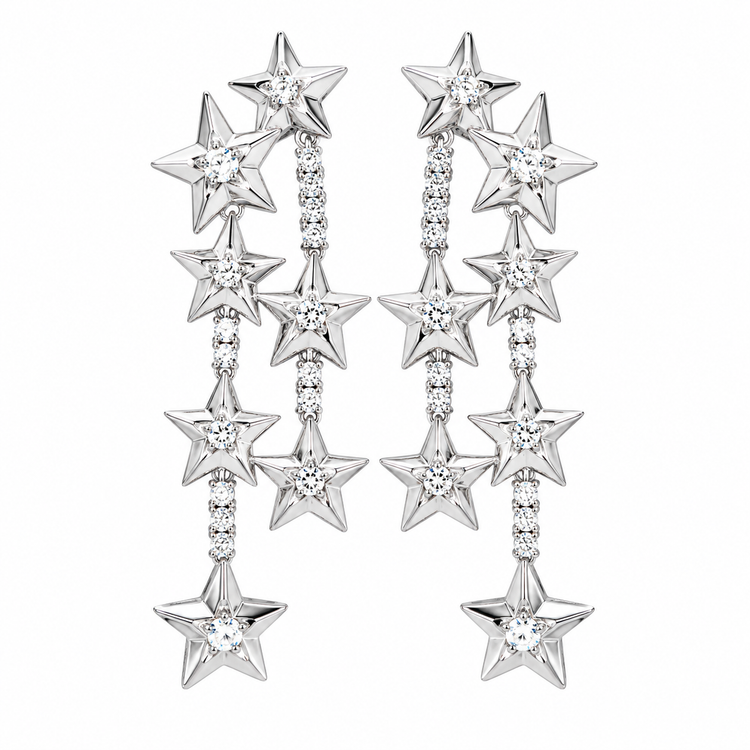 SHOOTING STAR EARRINGS SILVER