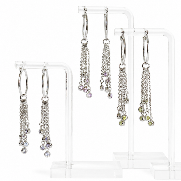 SILVER SPRINGS HOOP EARRINGS