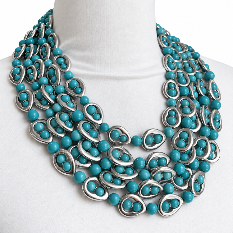 TURQUOISE SANTORINI NECKLACE