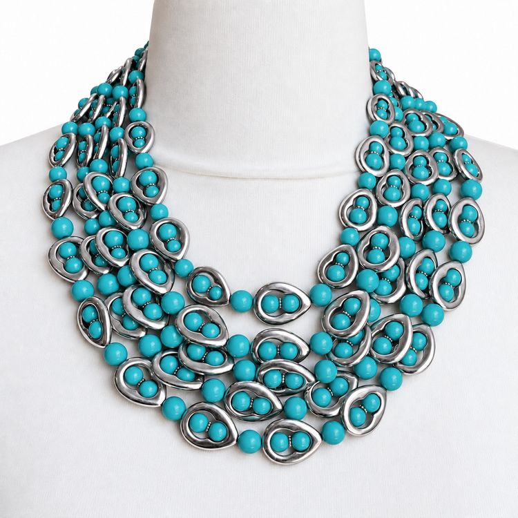 TURQUOISE SANTORINI NECKLACE