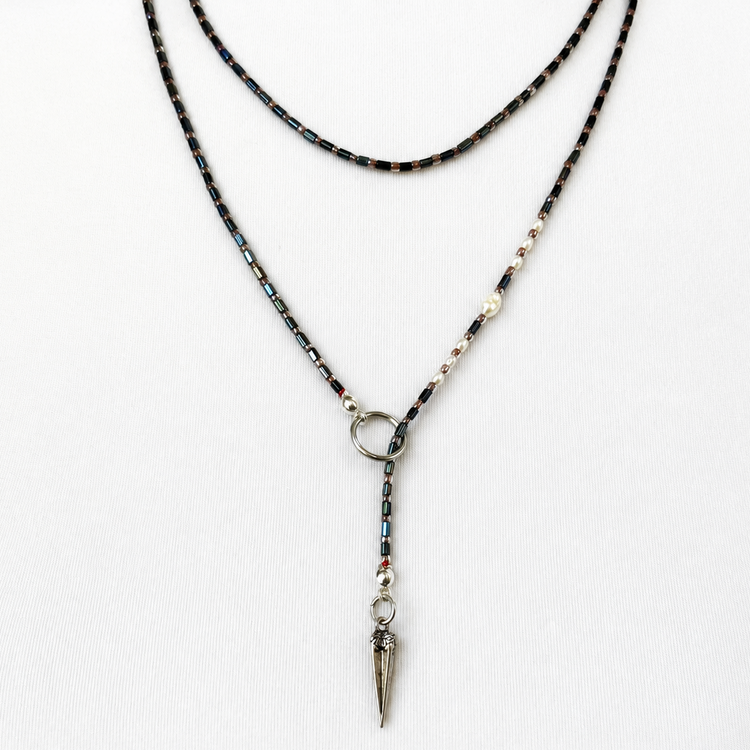 THE GUNMETAL OUROBOROS NECKLACE