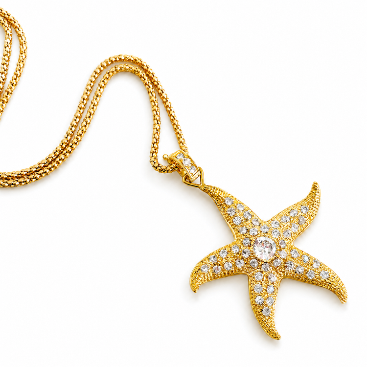GOLDEN STARFISH NECKLACE