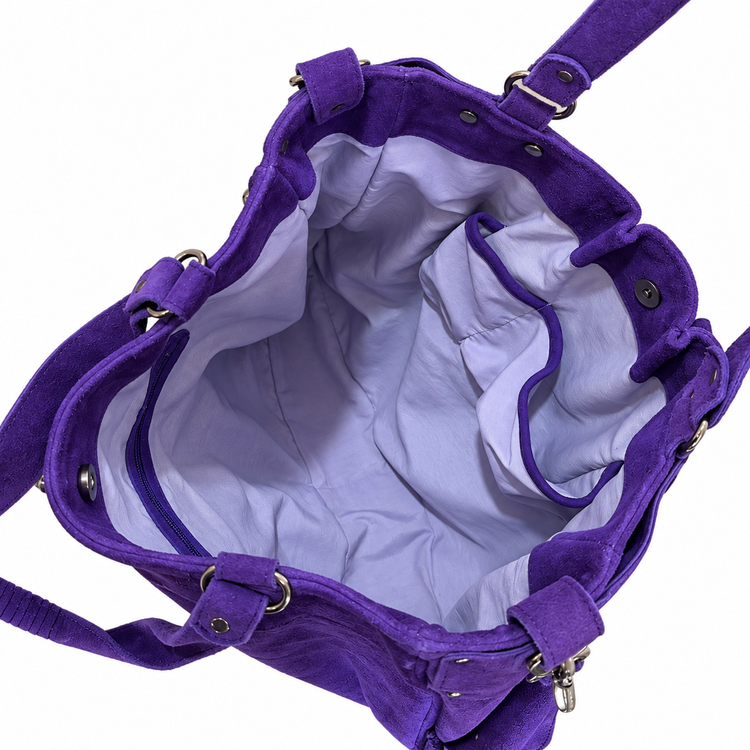 THE BIG SUEDE BAG - ULTRA VIOLET