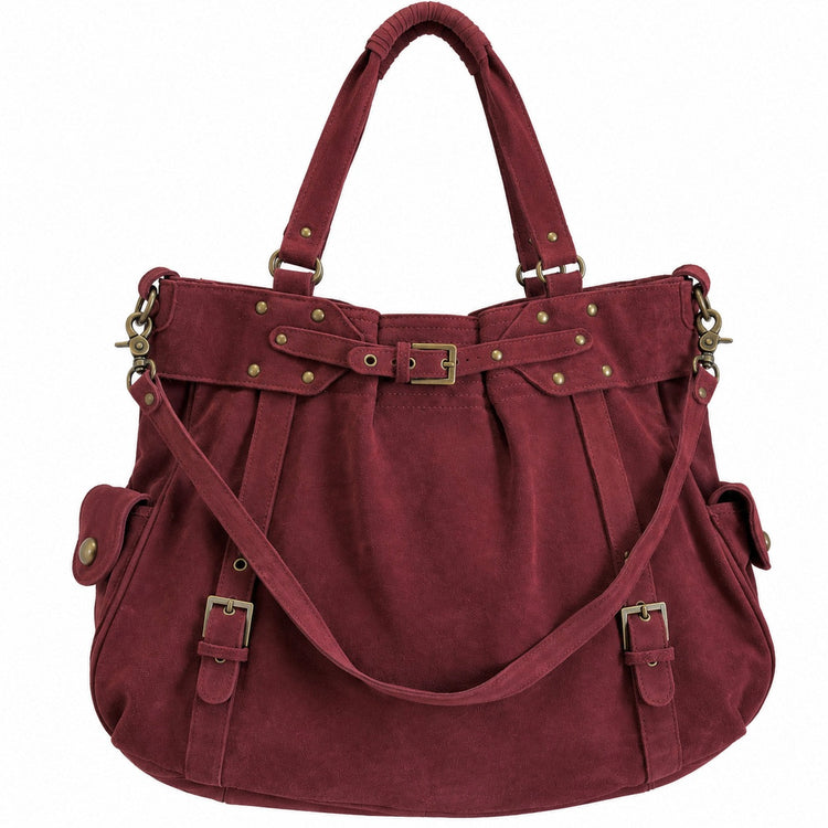 THE BIG SUEDE BAG - BRICK HOUSE