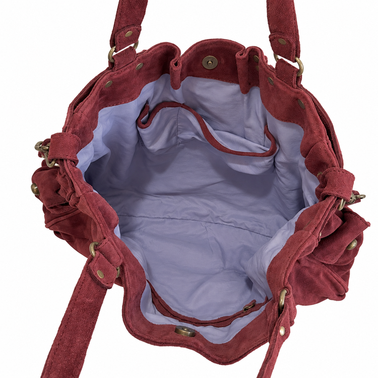 THE BIG SUEDE BAG - BRICK HOUSE