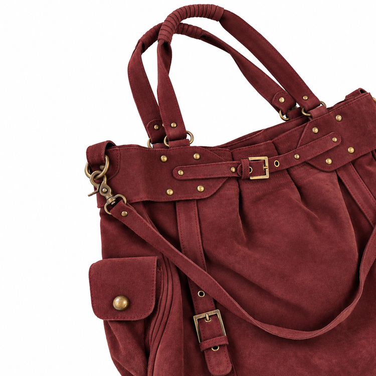 THE BIG SUEDE BAG - BRICK HOUSE