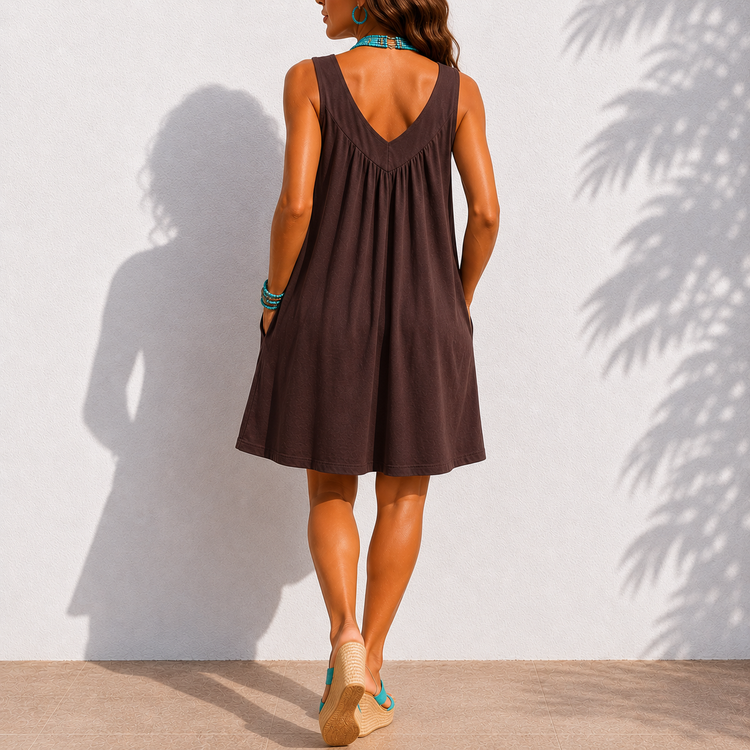 SWING SWING DRESS CHOCOLATE