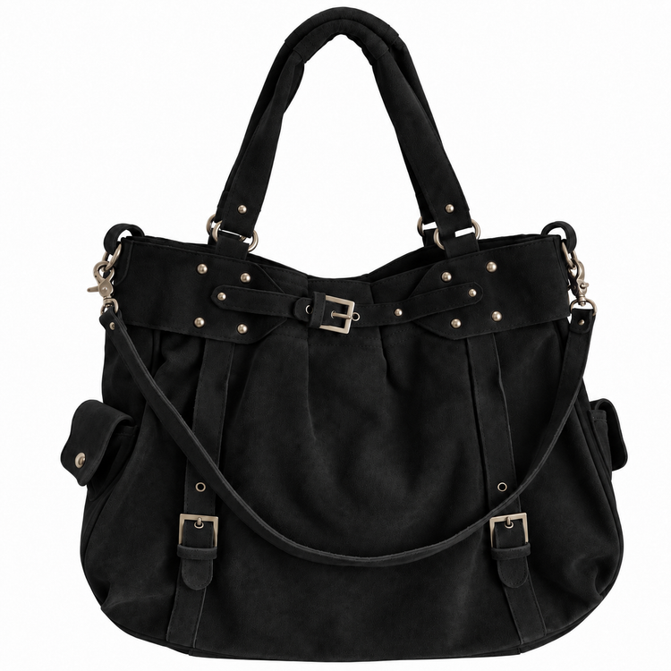 THE BIG SUEDE BAG - MIDNIGHT