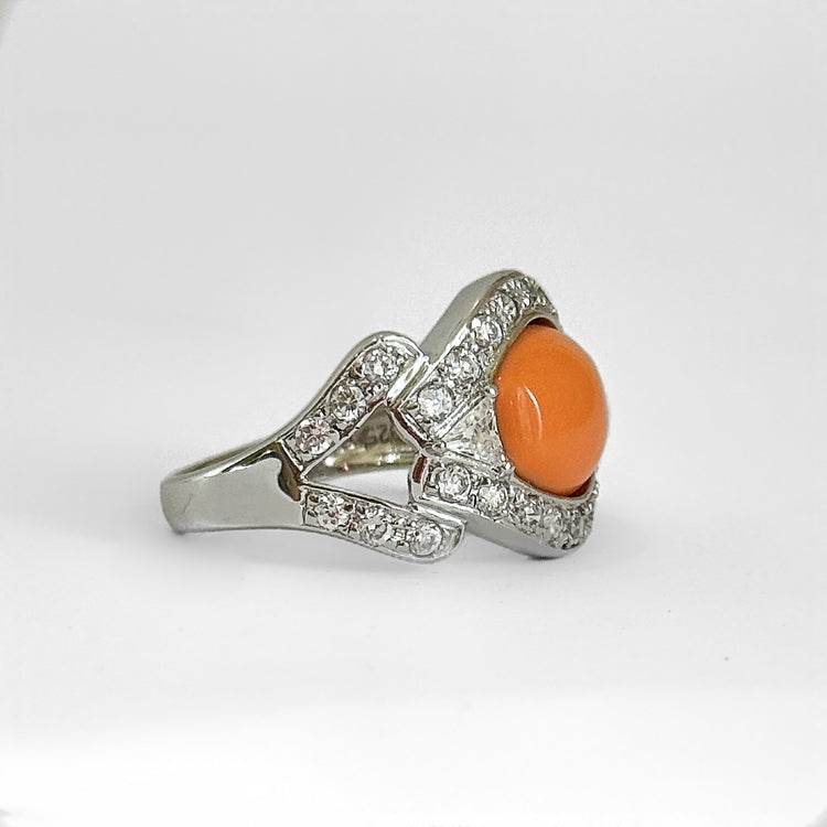 MÉDITERRANÉE CORAL RING