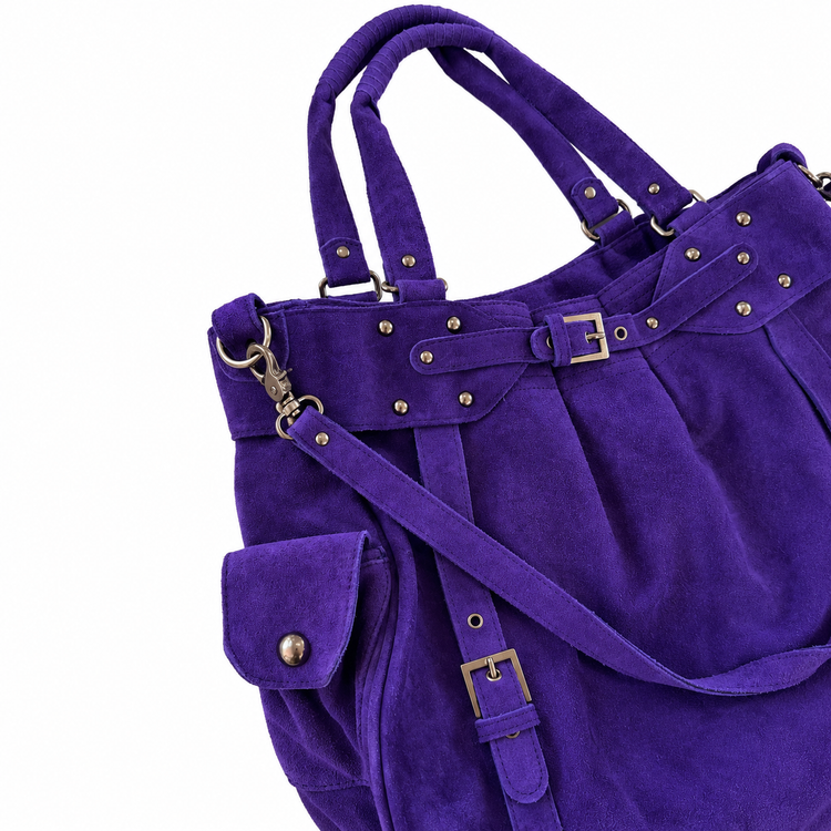 THE BIG SUEDE BAG - ULTRA VIOLET