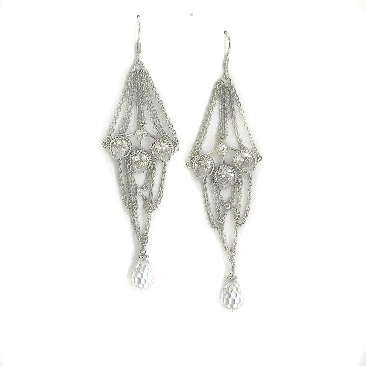 DRAPED CHAIN EARRINGS