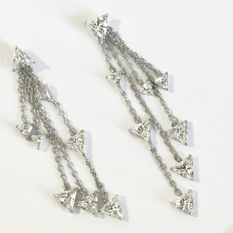 LUCKY 7 CONVERTIBLE EARRINGS SILVER