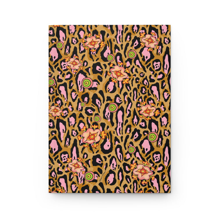 LEOPARD LOTUS BLOSSOM HARDCOVER JOURNAL