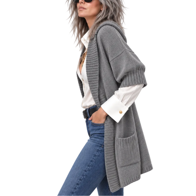 GIRL'S BEST FRIEND SWEATER HEATHER GRAY