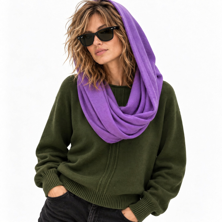 THE 3-WAY SCARF - ORCHID