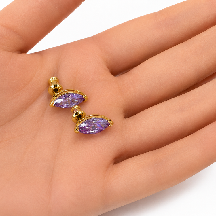 LAVENDER FIELDS FOREVER EARRINGS