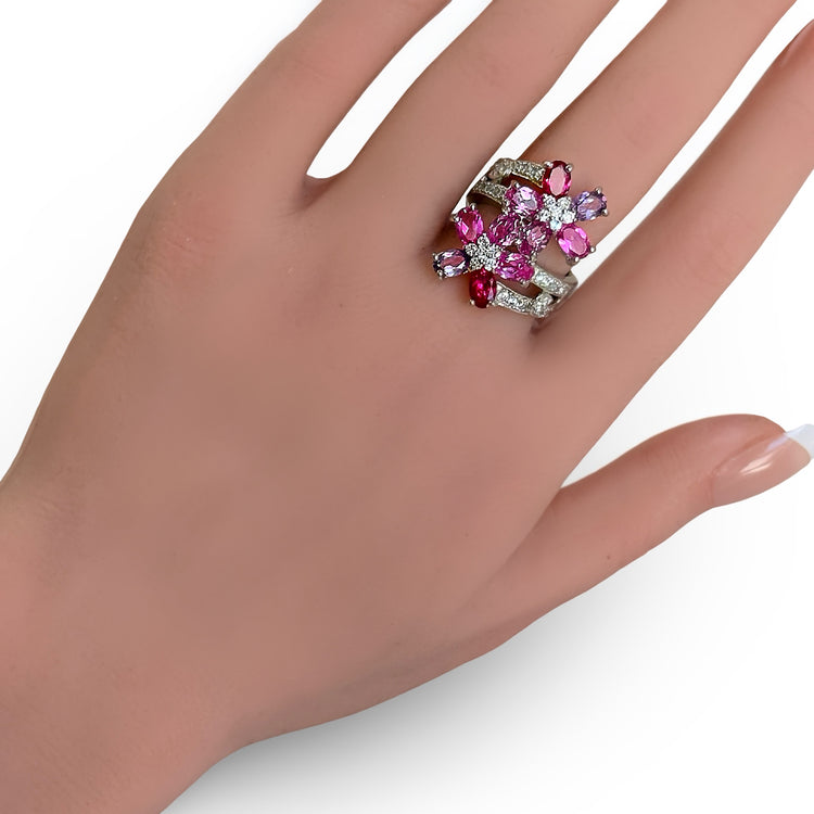 LUCKY FLOWER DUET RING