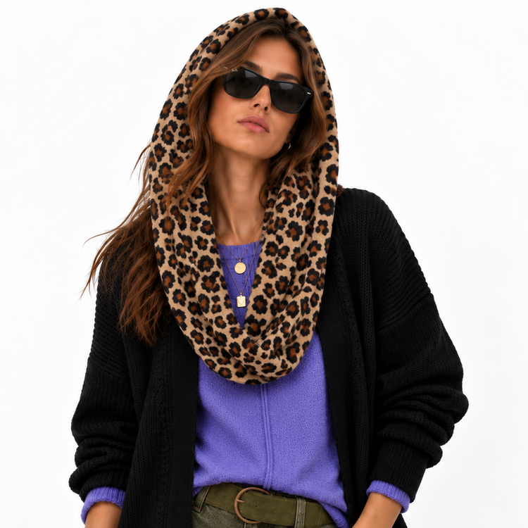 THE 3-WAY SCARF - LEOPARD