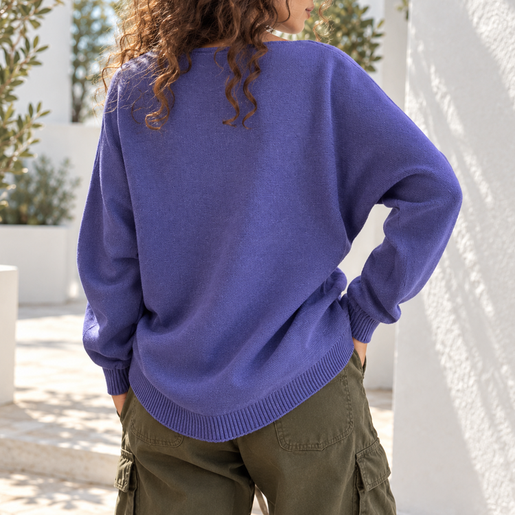 THE MALIBU SWEATER - JACARANDA