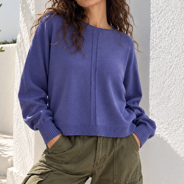 THE MALIBU SWEATER - JACARANDA