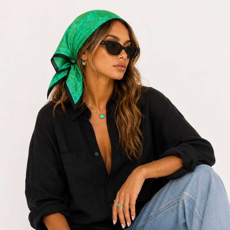 THE MALIBU MONOGRAM SCARF