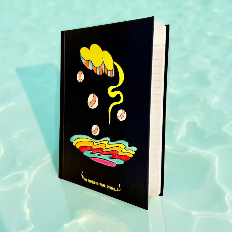 THE WORLD IS YOUR OYSTER HARDCOVER JOURNAL