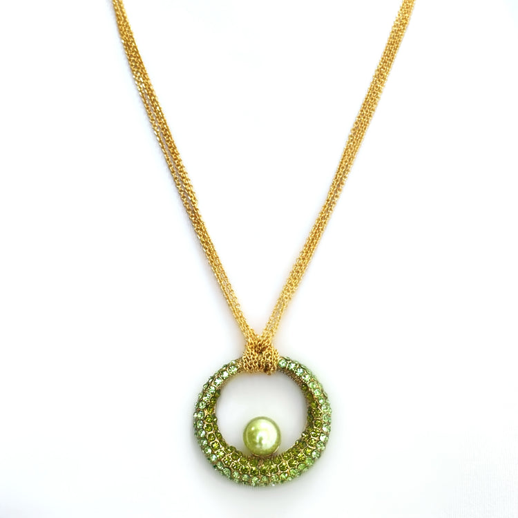 OMBRÉ VERDANT PENDANT NECKLACE