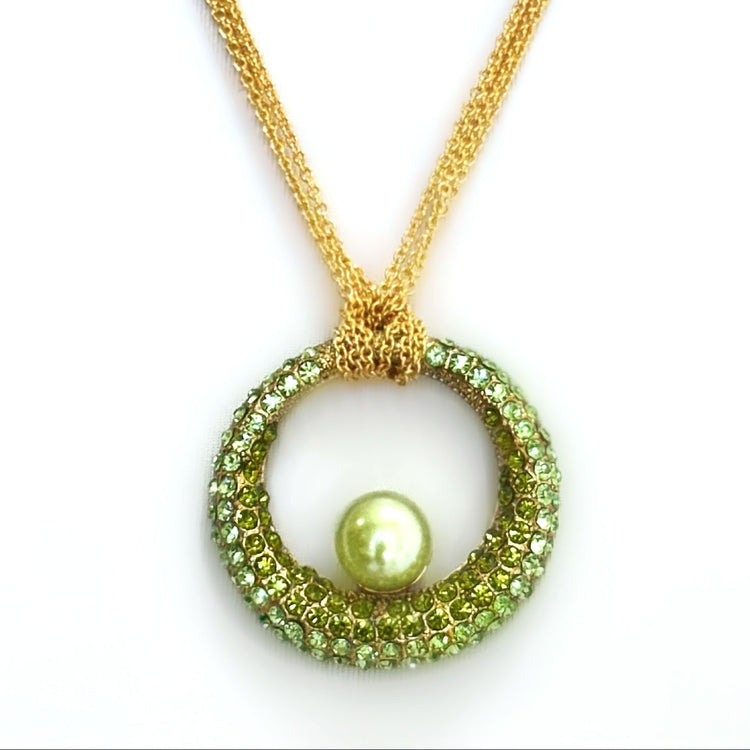 OMBRÉ VERDANT PENDANT NECKLACE