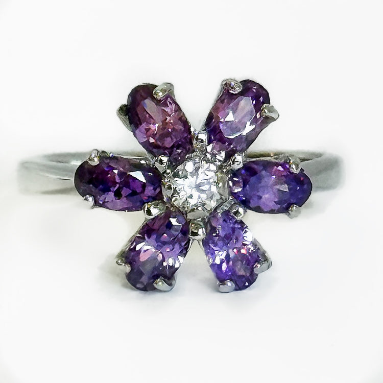 PURPLE DAISY RING