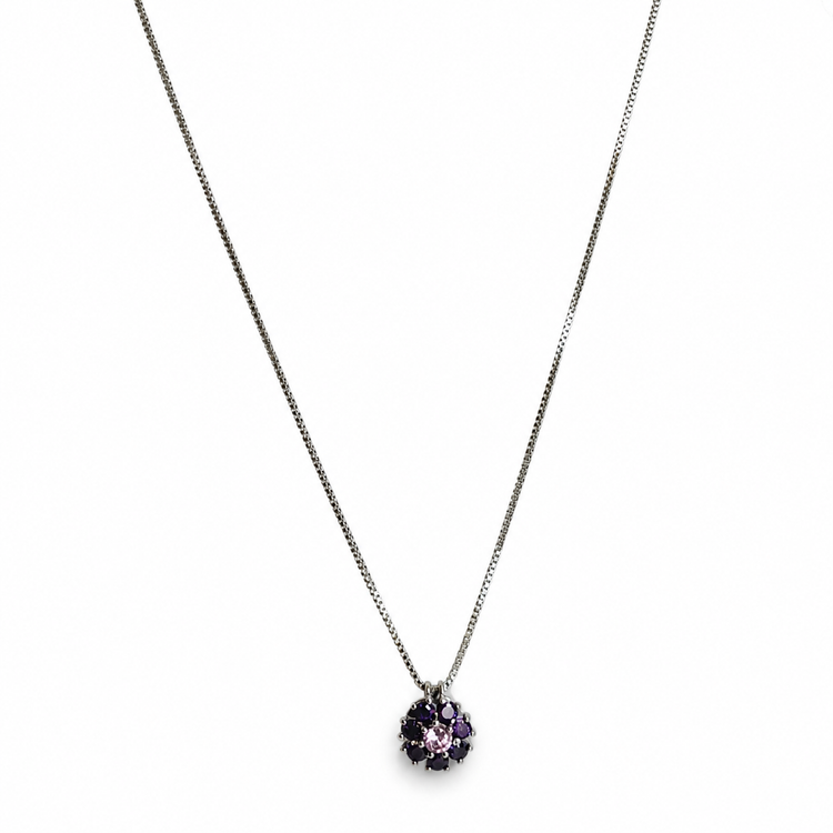 PETITE PURPLE PETALS NECKLACE