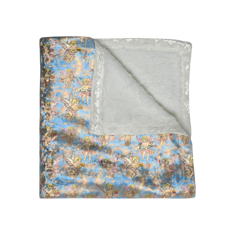 SUNDAY SNACKS COZY DOUBLE FACED THROW BLANKET