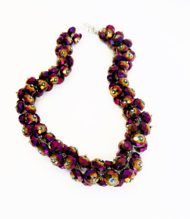CRYSTAL AURORA COLLAR NECKLACE