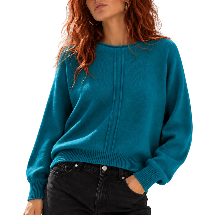 THE MALIBU SWEATER - PEACOCK