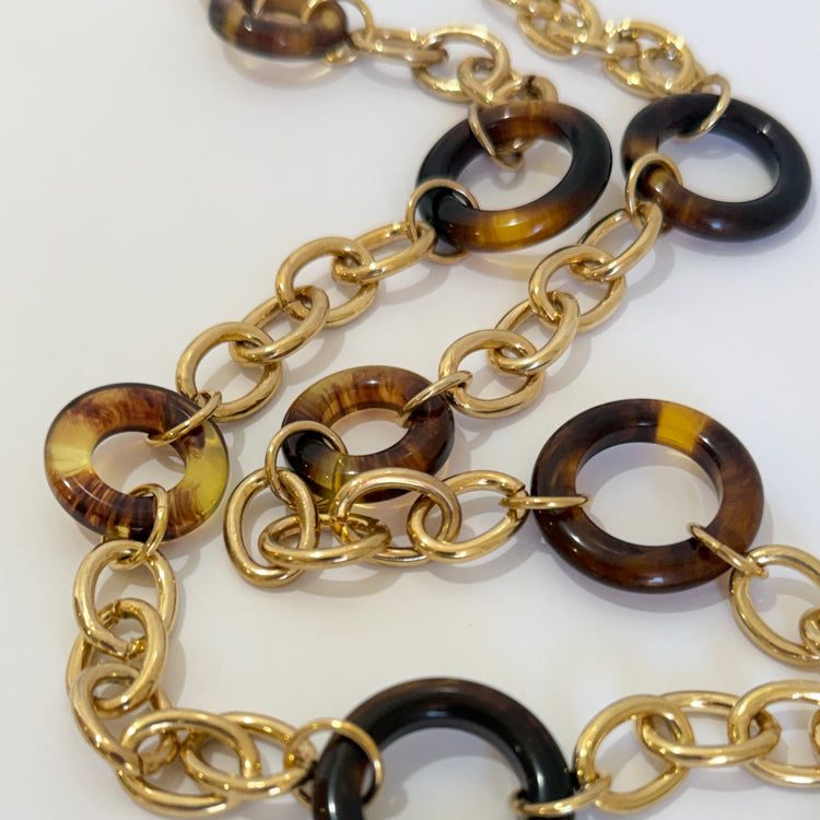 TORTOISE LINK NECKLACE