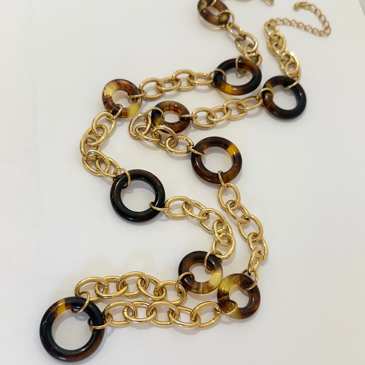 TORTOISE LINK NECKLACE