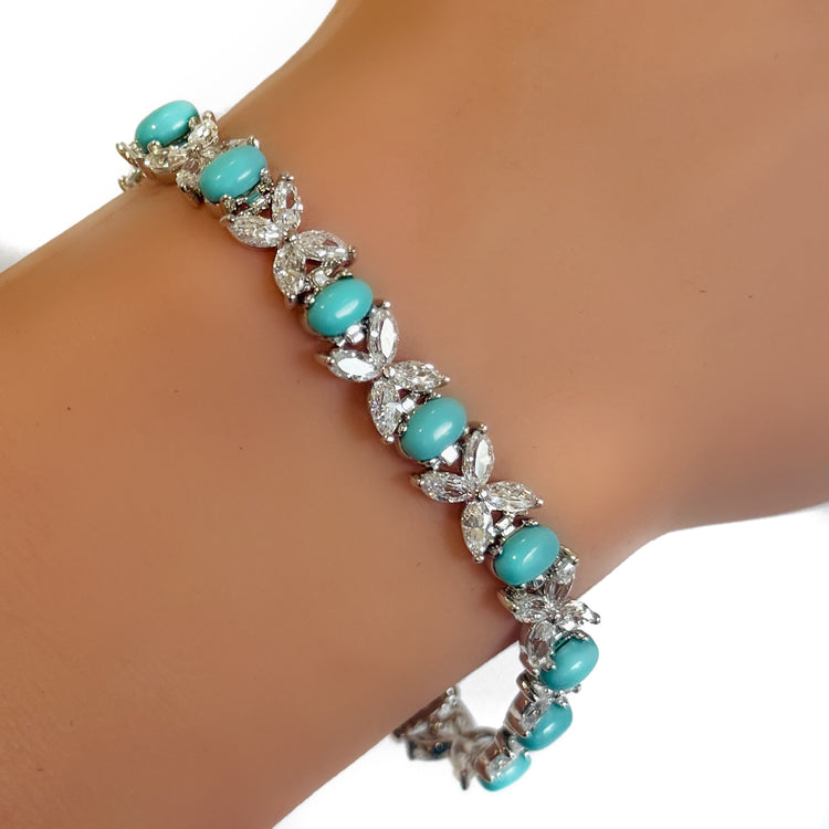 TURQUOISE MARQUISE BRACELET