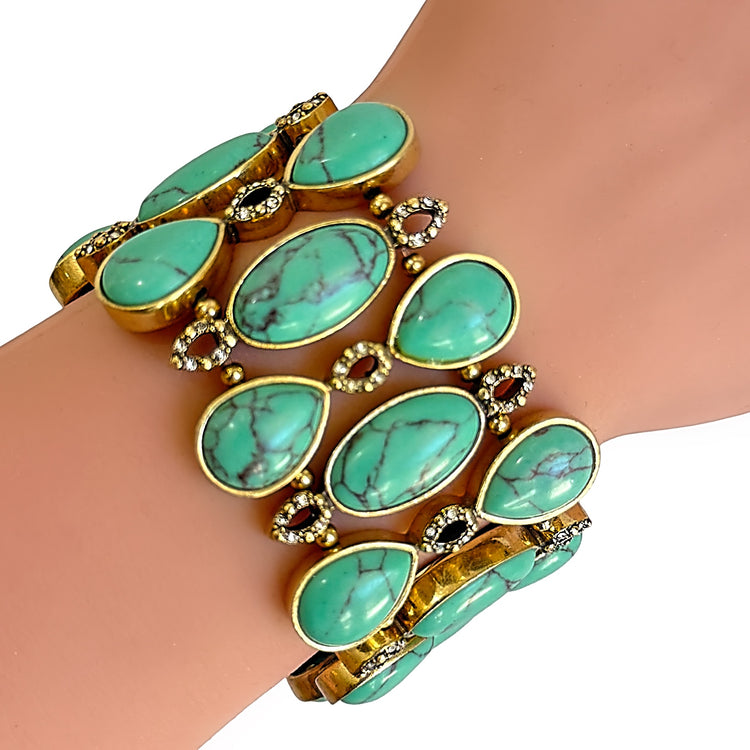 CALIFORNIA VERDE STRETCH CUFF GOLD