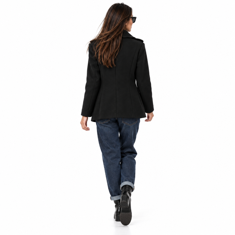 THE TO PEA OR NOT TO PEA SWEATSHIRT PEACOAT - BLACK
