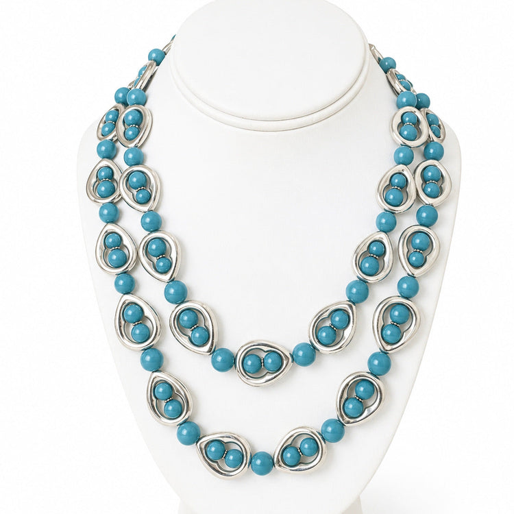 PETIT TURQUOISE SANTORINI NECKLACE