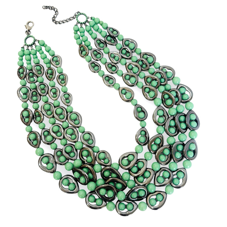 SANTORINI NECKLACE - GREEN