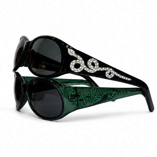 BEDAZZLED SERPENTINE SUNNIES!