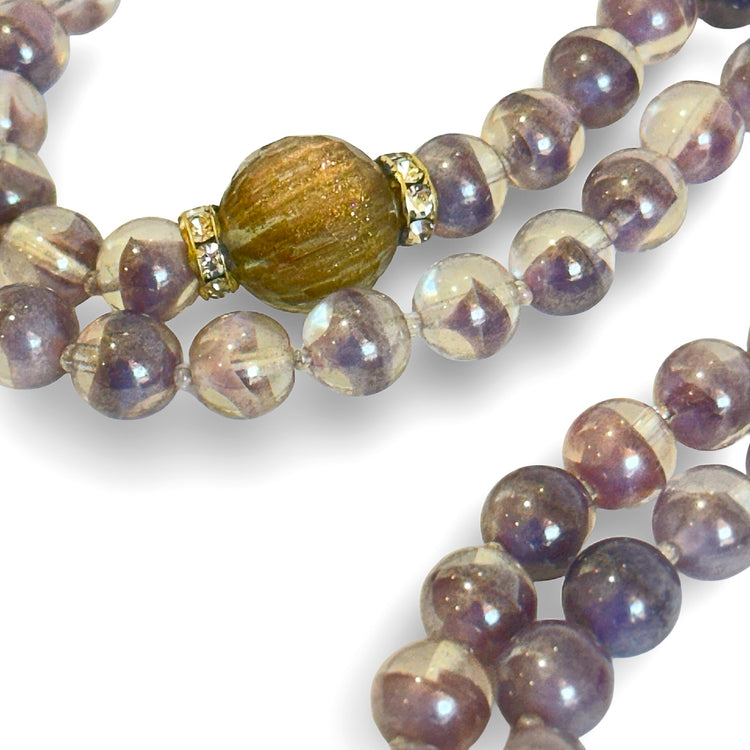AMETHYST BROOCH NECKLACE